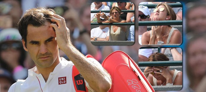 Mirka Federerová prožívala vyřazení svého manžela ve čtvrtfinále Wimbledonu hodně emotivně...