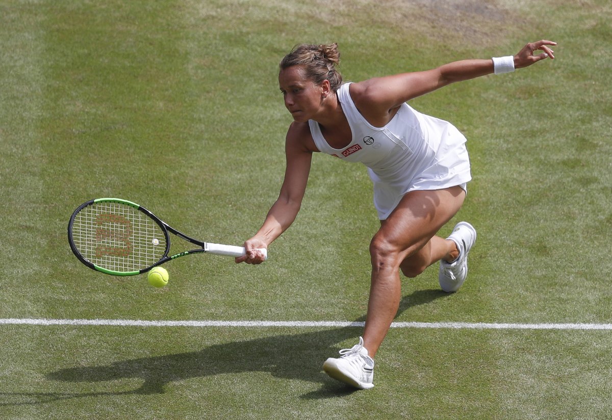 Barbora Strýcová ve finále Wimbledonu proti Sereně Williamsové