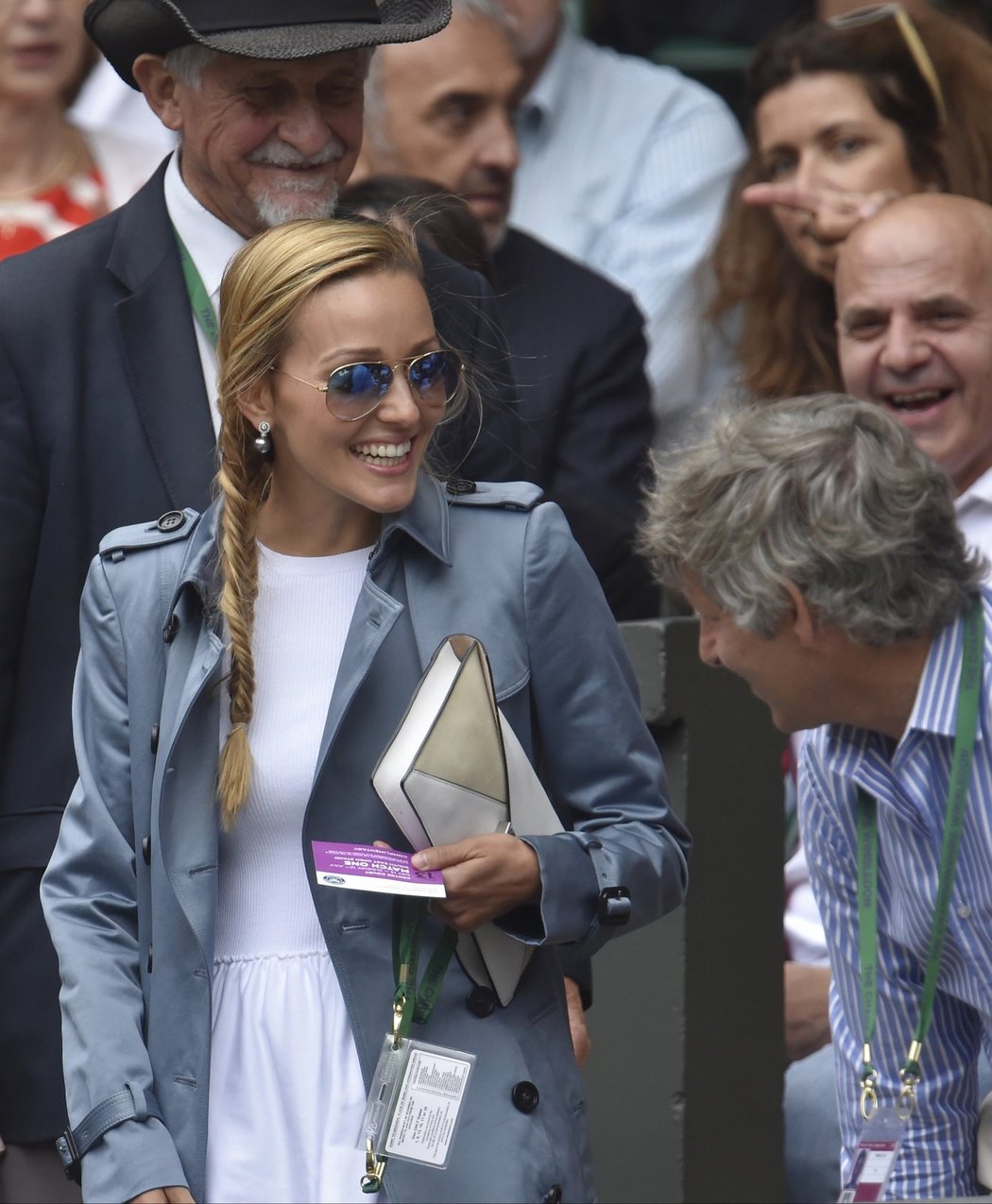 Djokovičova žena Jelena na finále Wimbledonu