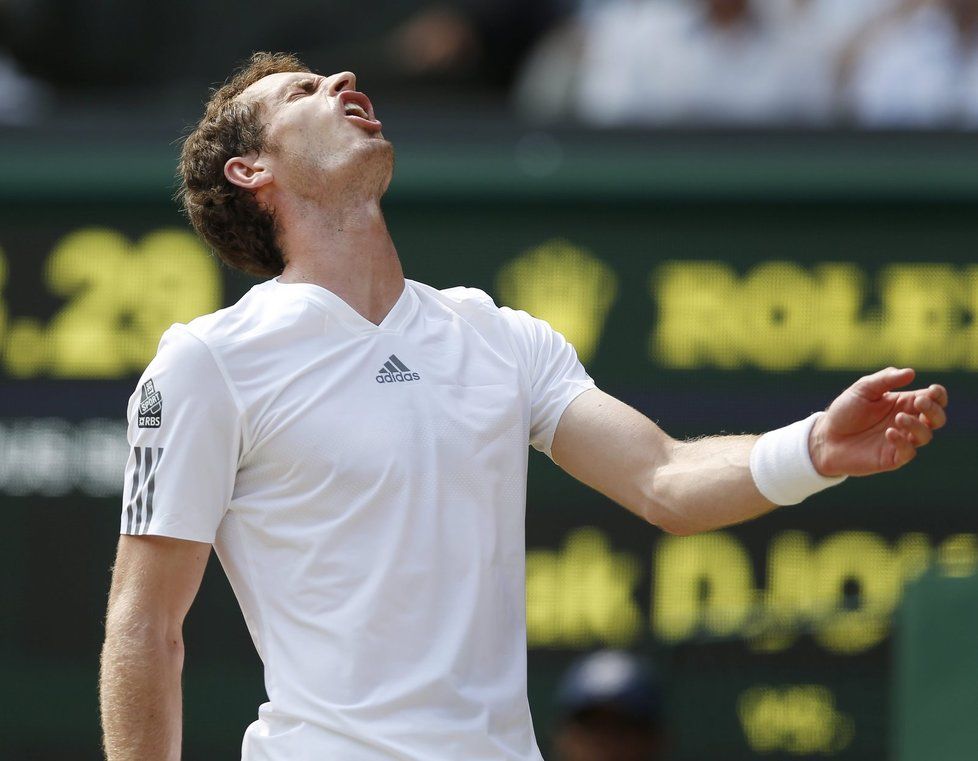 Brit Andy Murray bojoval ve finále dvouhry Wimbledonu se světovou jedničkou, Srbem Novakem Djokovičem. Zápas byl plný emocí.