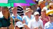 Tomáš Berdych si utírá pot ve finále Wimbledonu