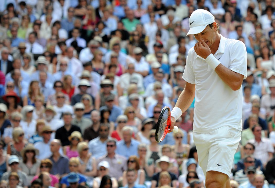 Tomáš Berdych ve finále Wimbledonu