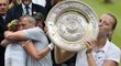 Petra Kvitová přála po wimbledonském triumfu tatínkovi k narozeninám