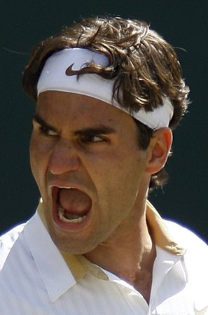 Divoká tvář švýcarského borce Federera
