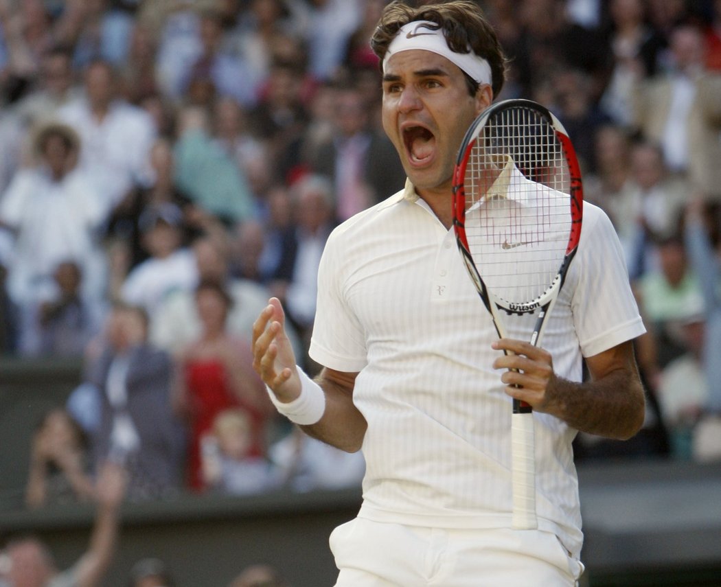 Radost a eufórie Rogera Federera