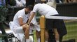 Marin Čilič musel být během finále Wimbledonu několikrát ošetřován