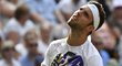 Jiří Veselý lituje promarněné šance ve čtvrtém kole Wimbledonu proti Rafaelu Nadalovi