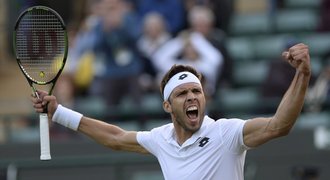 Veselý září na Wimbledonu: Berďa byl můj idol, ale pokusím se ho porazit