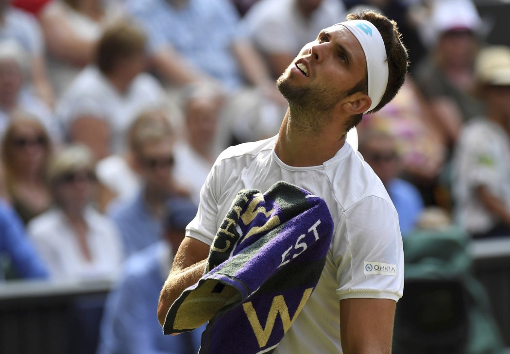 Jiří Veselý lituje promarněné šance ve čtvrtém kole Wimbledonu proti Rafaelu Nadalovi