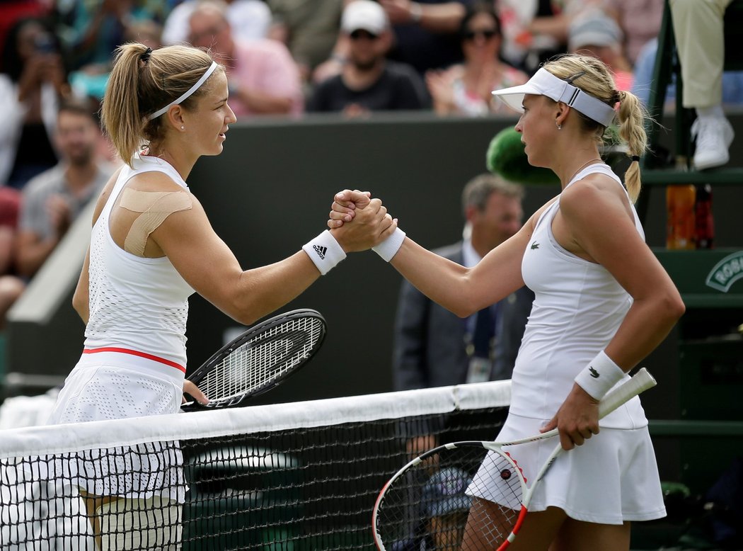 Karolína Muchová takhle slavila dřívější postup do osmifinále Wimbledonu