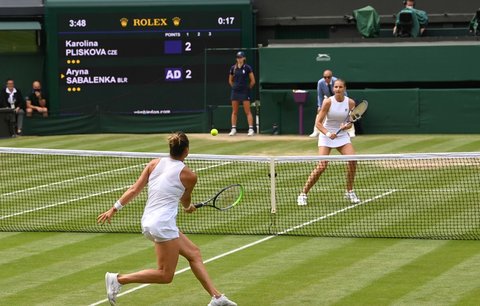 Semifinále Wimbledonu Plíšková - Sabalenková