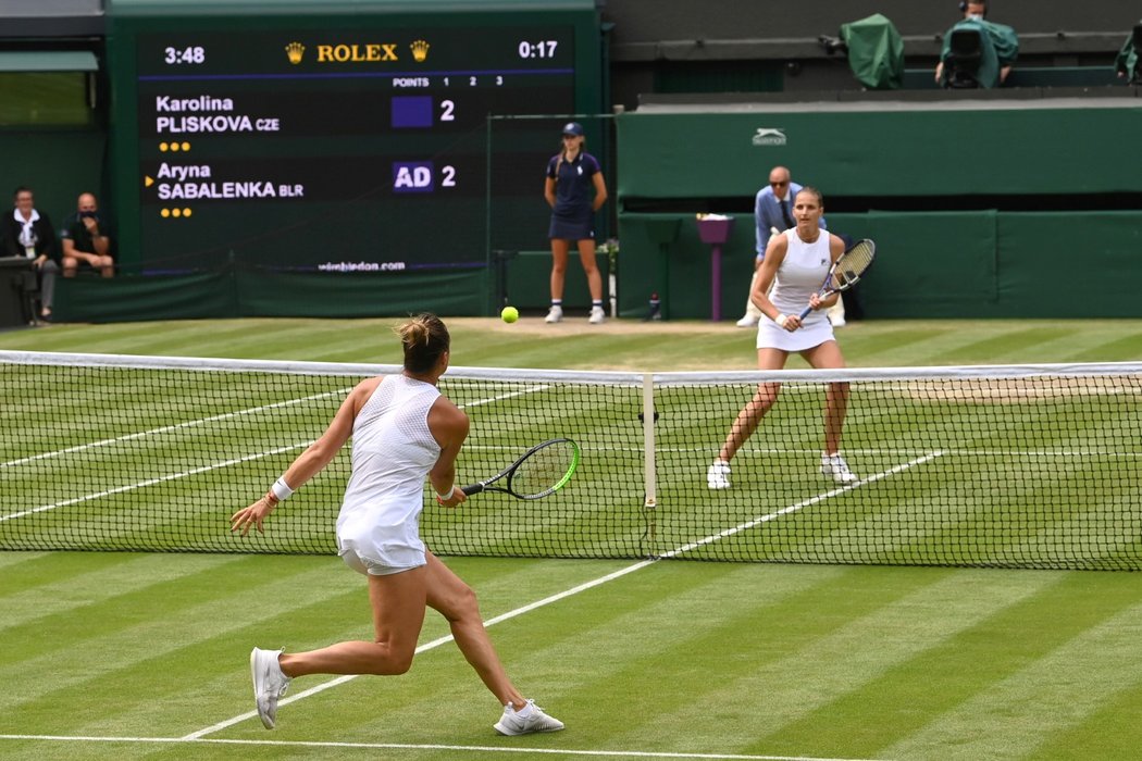 Semifinále Wimbledonu Plíšková - Sabalenková