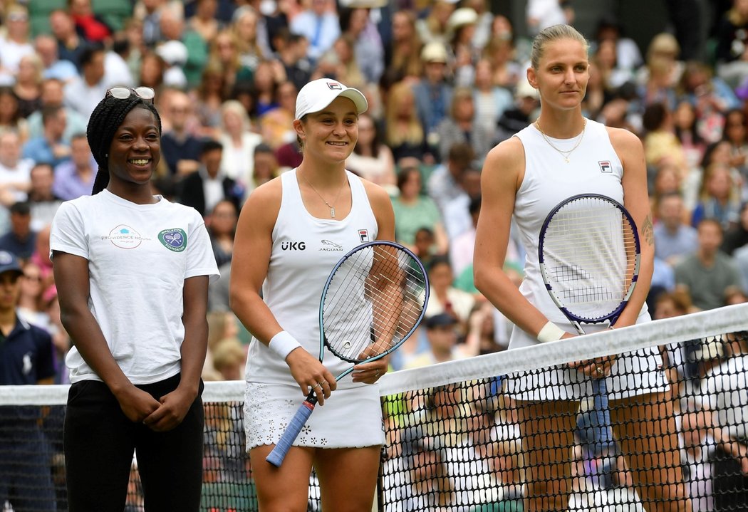 Finalistky letošního Wimbledonu Ashleigh Bartyová a Karolína Plíšková