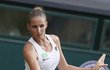 Karolína Plíšková překvapivě vypadla ve 2. kole Wimbledonu, nestačila na Slovenku Rybárikovou