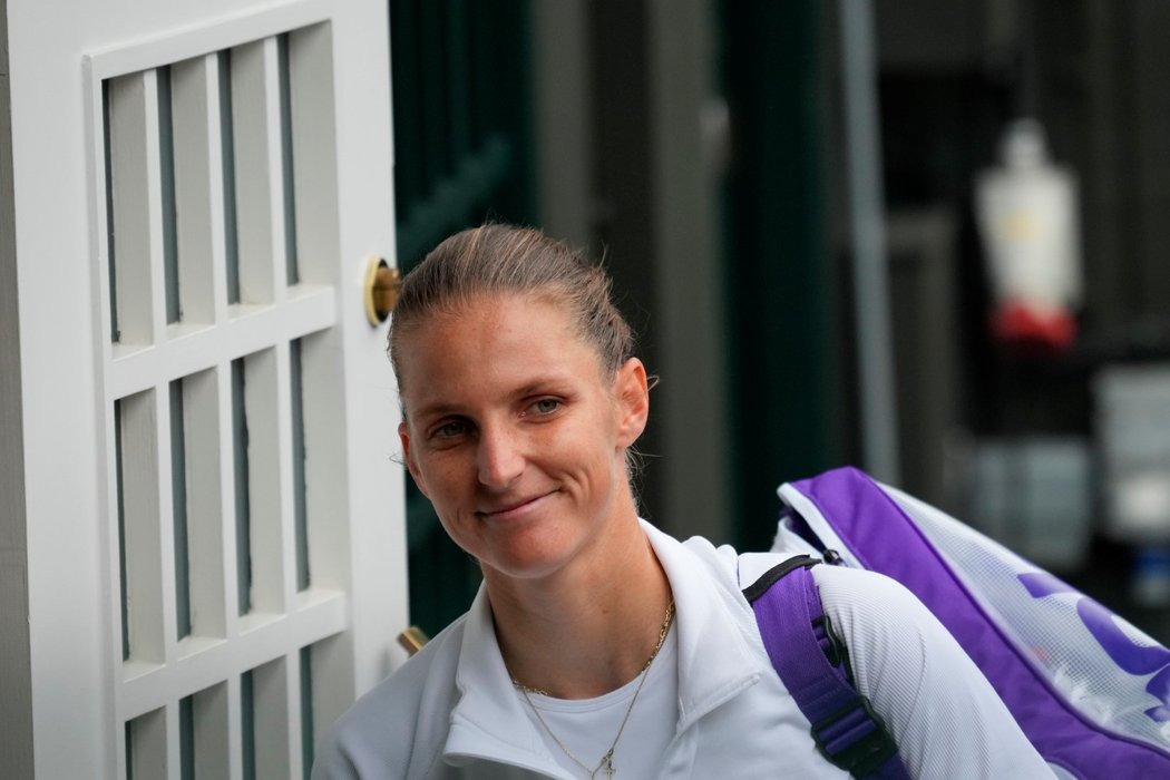 2021. Karolína Plíšková před wimbledonským finále.