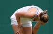 Kristýna Plíšková v zápase druhého kola Wimbledonu