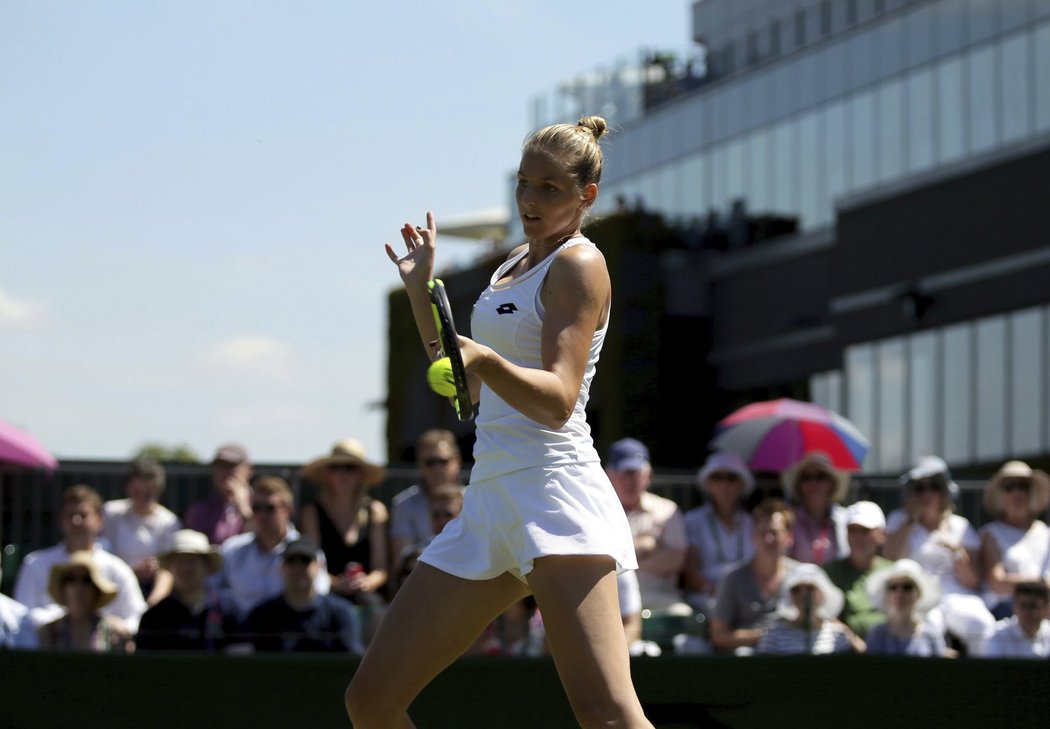 Kristýna Plíšková nadějně rozehraný duel druhého kola Wimbledonu nezvládla