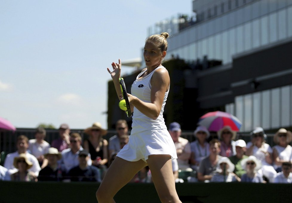 Kristýna Plíšková nadějně rozehraný duel druhého kola Wimbledonu nezvládla