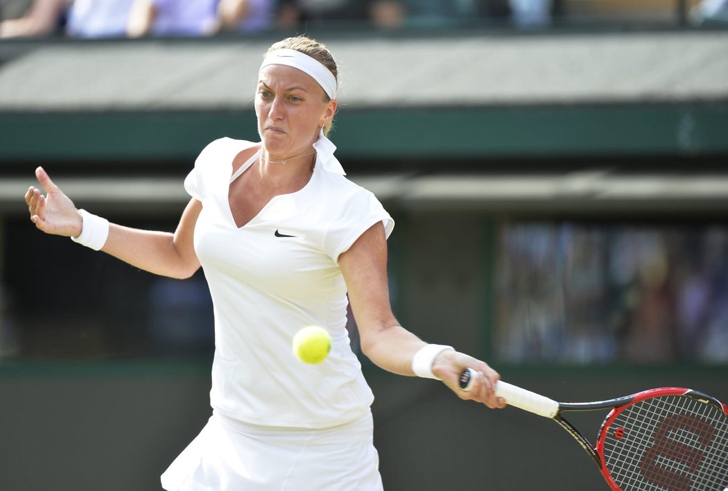 Petra Kvitová se ve 2. kole Wimbledonu na kurtu moc dlouho nezdržela