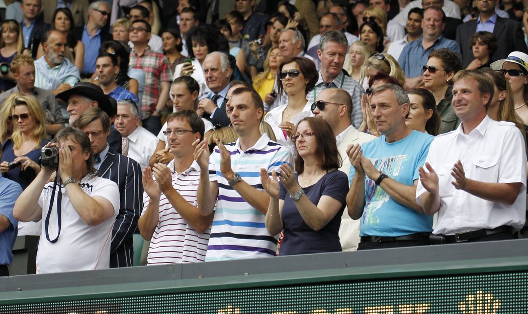 Petru Kvitovou při finále podporovala i rodina