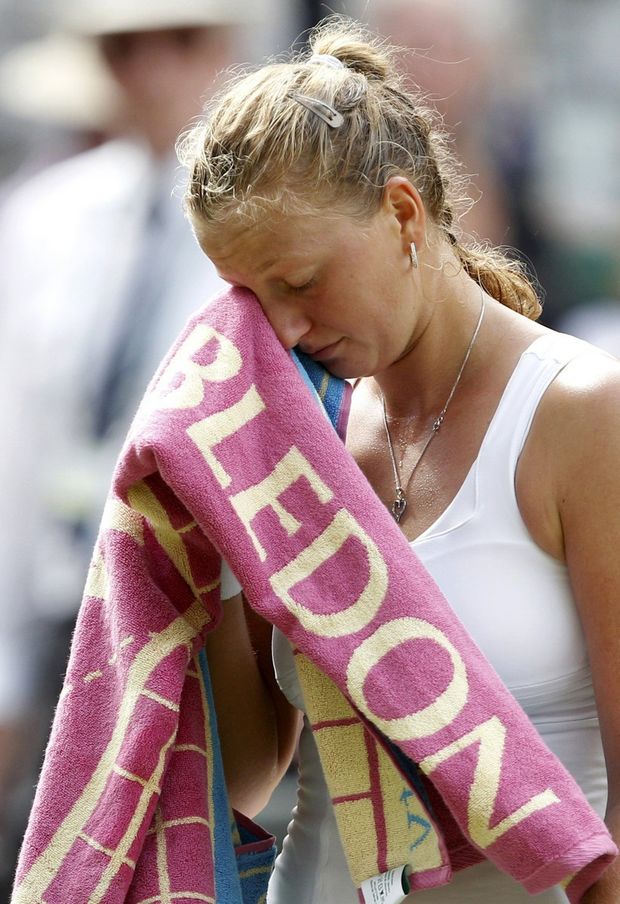Petra Kvitová na finále Wimbledonu nedosáhla Petra Kvitová na finále Wimbledonu nedosáhla