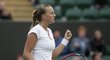 Petra Kvitová poté, co postoupila do druhého kola Wimbledonu