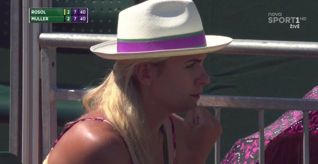 Manželka Lukáše Rosola Petra fandí svému milému ve Wimbledonu