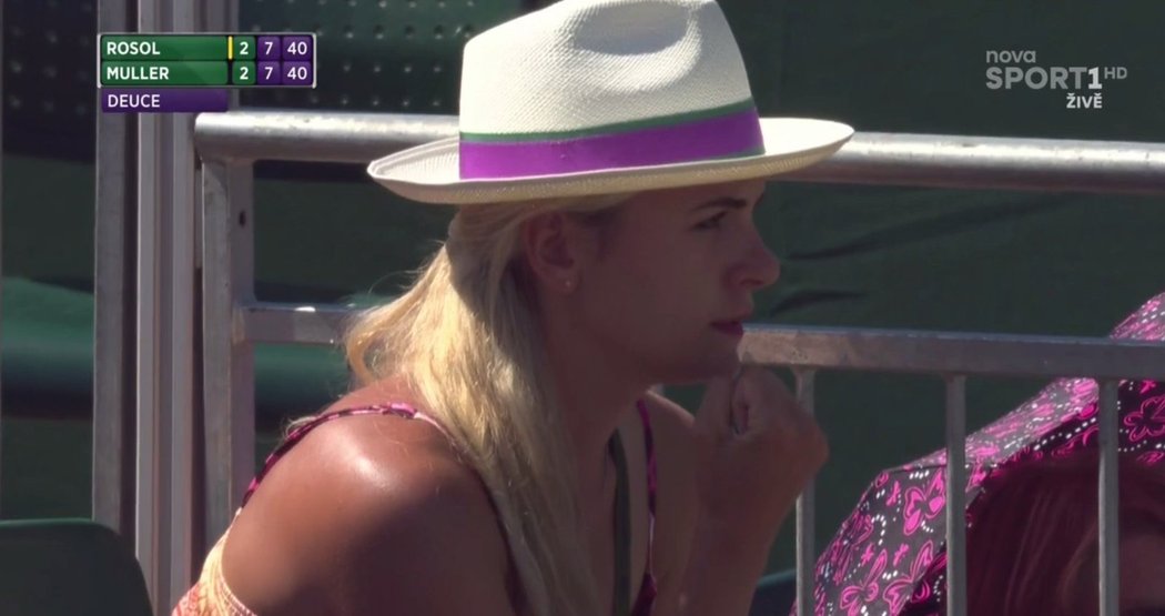 Nová přítelkyně Lukáše Rosola Petra Kubinová mu byla na Wimbledonu velkou oporou