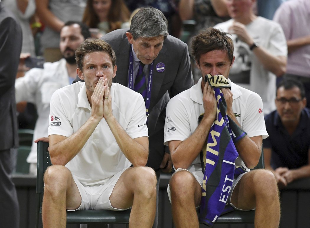 Nicolas Mahut a Edouard Roger-Vasselin byli po porážce zničení