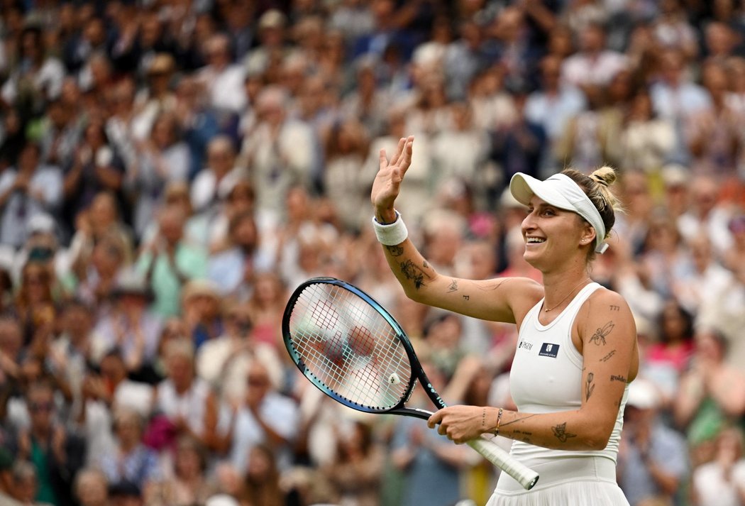Češka Markéta Vondroušová se probojovala do finále Wimbledonu