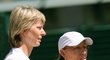 Helena Suková si Martinou Navrátilovou zahrála čtyřhru legend ve Wimbledonu