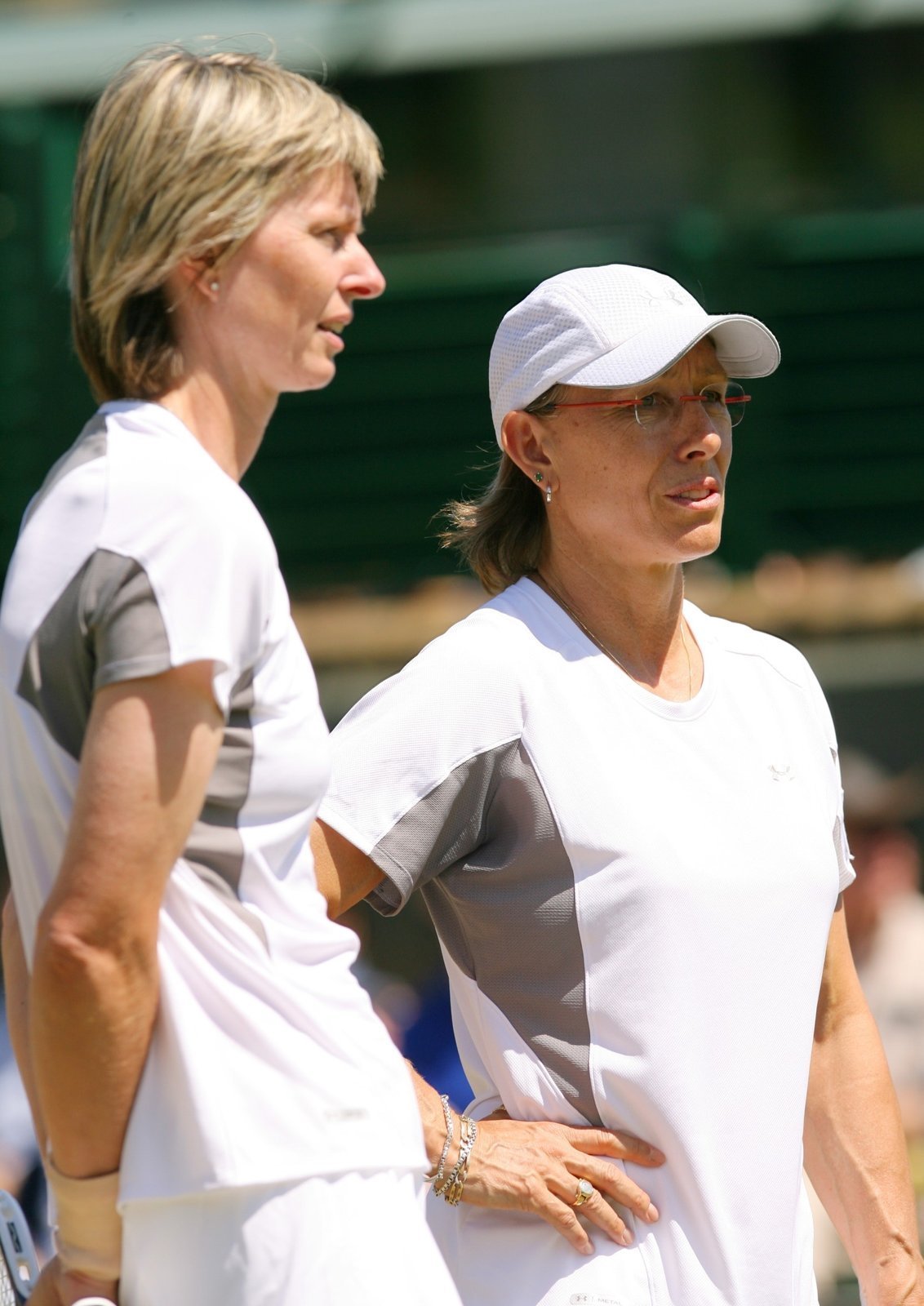 Helena Suková si Martinou Navrátilovou zahrála čtyřhru legend ve Wimbledonu