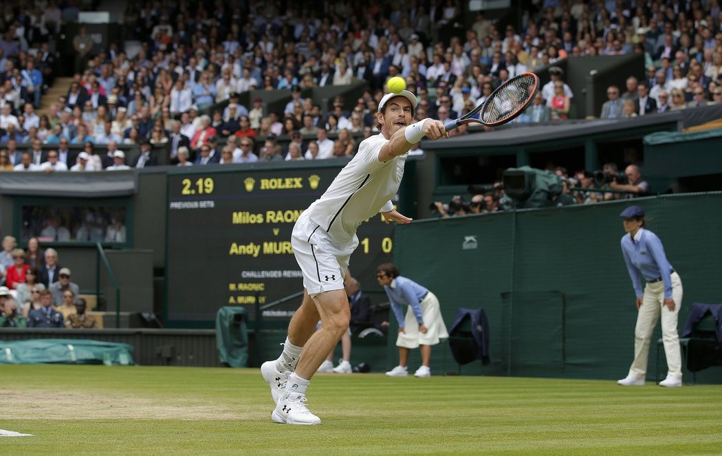 Andy Murray byl v prvním setu lepším tenistou