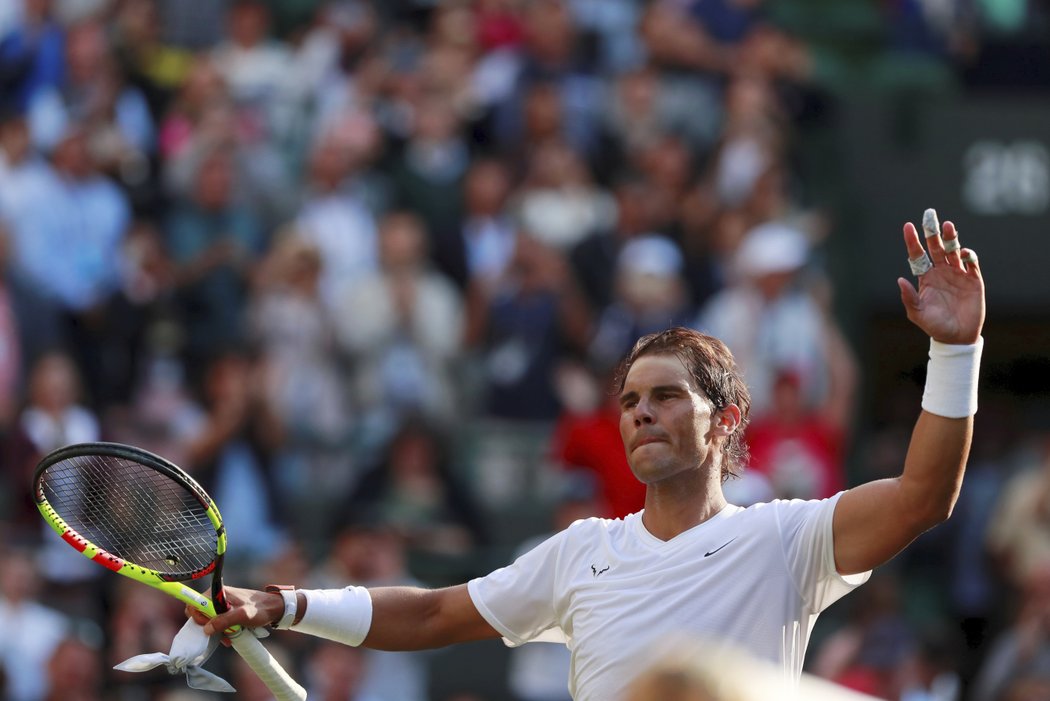 Nyní ho čeká pravděpodobně nejočekávanější zápas druhého kola Wimbledonu s bouřlivákem Nadalem