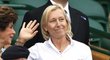 Martina Navrátilová v královské lóži při letošním Wimbledonu