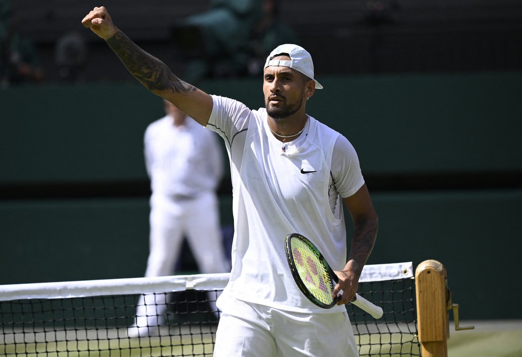 Nick Kyrgios a jeho emoce ve finále Wimbledonu