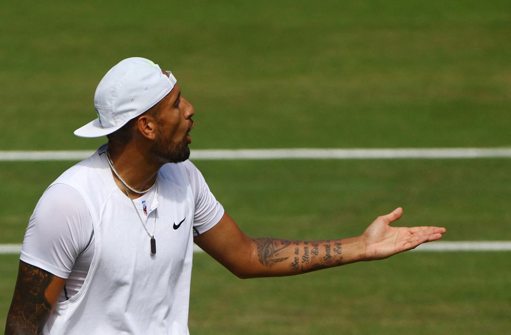 Nick Kyrgios a jeho emoce ve finále Wimbledonu