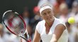 Petra Kvitová v osmifinále Wimbledonu proti Carle Suarezové Navarrové