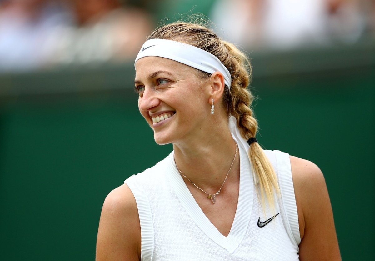 Rozesmátá Petra Kvitová po postupu do osmifinále Wimbledonu