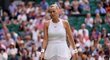 Zklamaná Petra Kvitová ve čtvrtém kole Wimbledonu