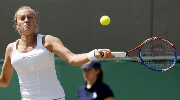 Petra Kvitová v letošním Wimbledonu válí. Petra Kvitová v letošním Wimbledonu válí.