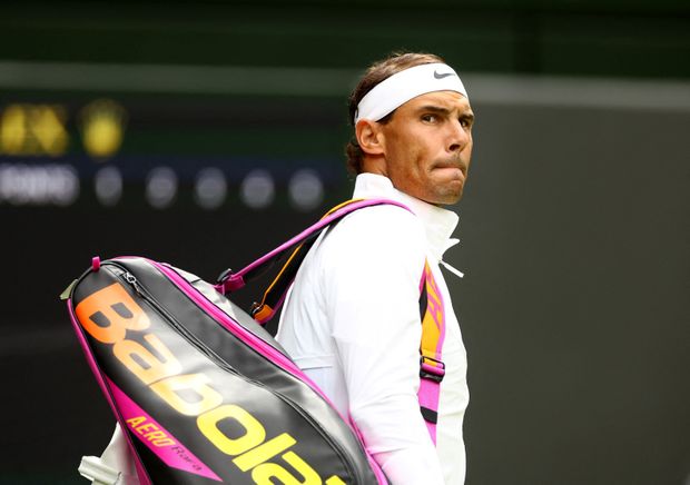Rafael Nadal před zápasem s Taylorem Fritzem Rafael Nadal před zápasem s Taylorem Fritzem