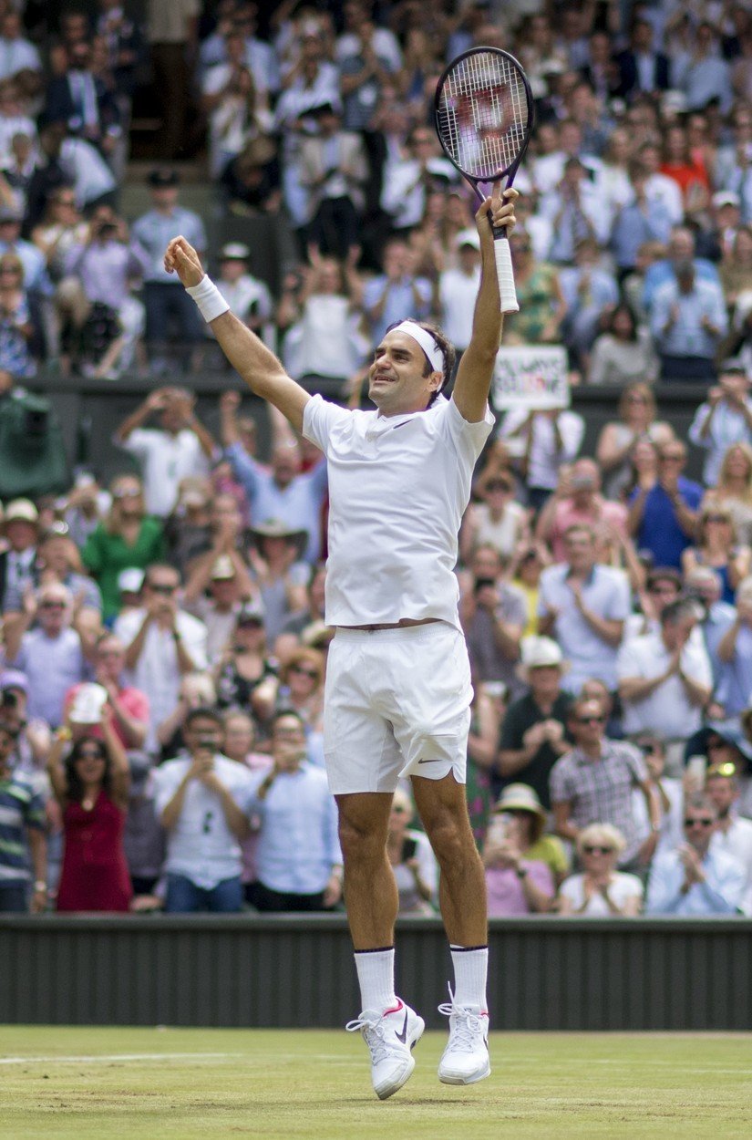 Nejúspěšnější hráč v historii Wimbledonu Roger Federer