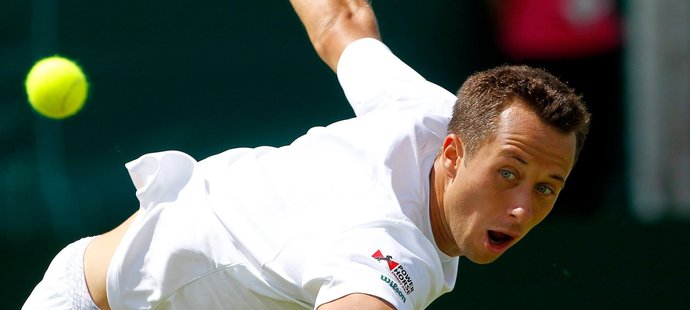 Kohlschreiber se natahuje po podání soupeře