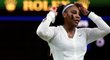 Serena Williamsová a její emoce v zápase prvního kola Wimbledonu