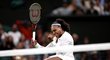 Serena Williamsová a její emoce v zápase prvního kola Wimbledonu