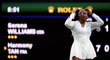 Serena Williamsová a její emoce v zápase prvního kola Wimbledonu