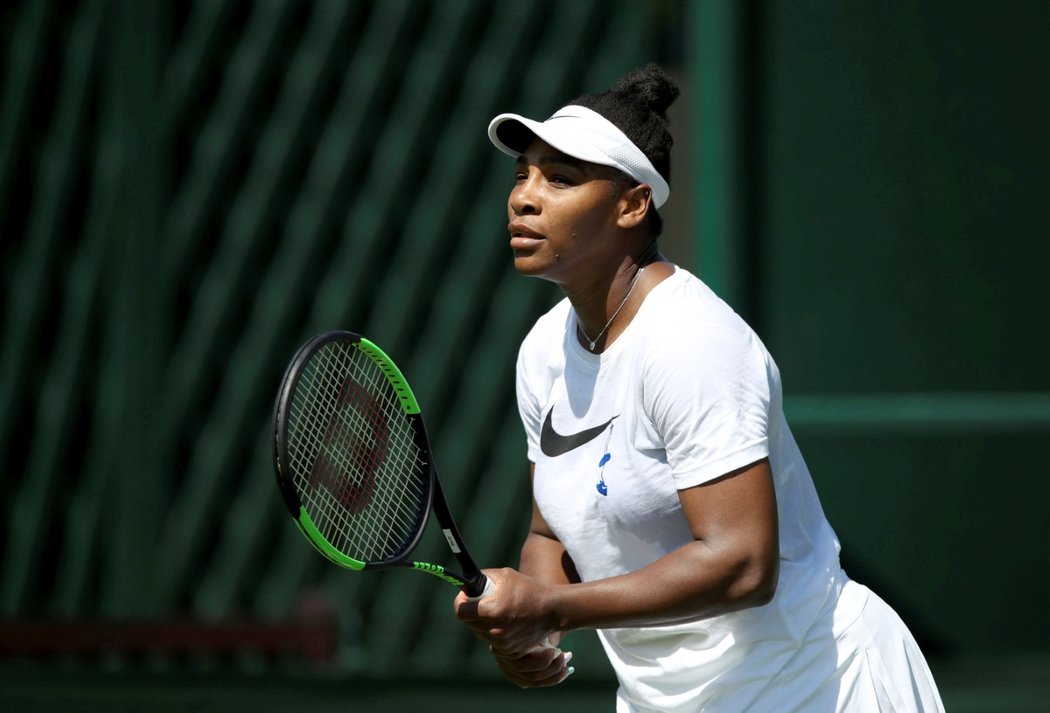 Trénink Sereny Williams před Wimbledonem