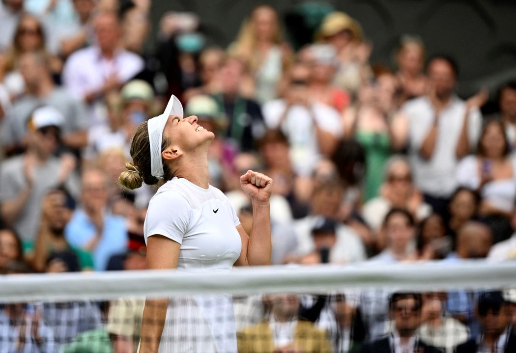 Rumunka Simona Halepová je v semifinále Wimbledonu