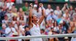 Česká tenistka Barbora Strýcová po výhře ve čtvrtfinále Wimbledonu nad domácí Johannou Kontaovou